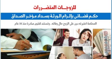حكم قضائي بإلزام الورثة بسداد مؤخر الصداق للمطلقة.. نقلا عن "برلماني"