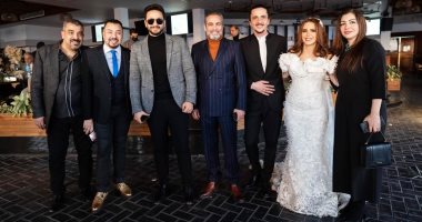 صور جديدة من عقد قران دنيا عبد العزيز بحضور نجوم الفن والإعلام 