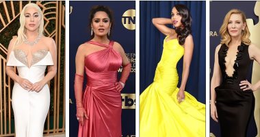 حفل جوائز SAG Awards.. ليدي جاجا ترتدي عقدا يعود لعام 1958.. سلينا جوميز بعقد ثمنه مليون دولار.. بكاء بطلة Squid Game.. وزوجة ويل سميث تسانده رغم مرضها.. وهيلين ميرين تحصل على جائزة إنجاز العمر
