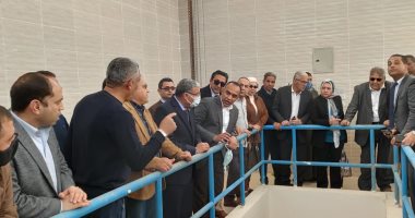 وفد "محلية النواب" يتفقد مشروع محطة صرف جبل الطير فى المنيا.. صور