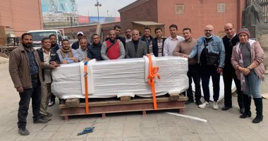 المتحف المصري الكبير يستقبل 13 قطعة أثرية ضخمة من المتحف المصري بالتحرير