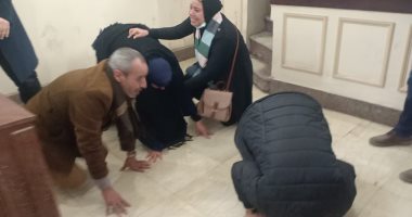 لحظة النطق بحكم إحالة أوراق المتهمين بقتل فتاة المول فى البحيرة للمفتى.. فيديو