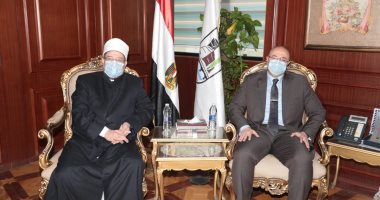 وزير الأوقاف يلتقى الأئمة داخل يوان عام محافظة بنى سويف.. لايف وصور