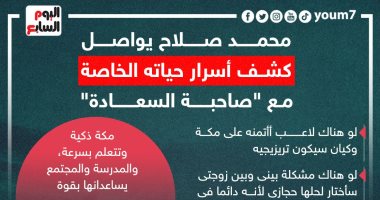 محمد صلاح يواصل كشف أسرار حياته الخاصة مع "صاحبة السعادة".. إنفوجراف