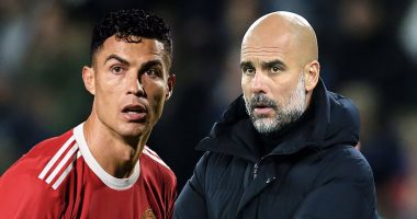 رونالدو محور حديث مباراة مان سيتي ضد مان يونايتد في الدوري الإنجليزي