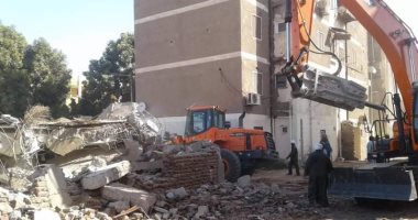 مدينة أرمنت تزيل تعديا على أرض مخصصة لأكبر مشروع سكنى غرب الأقصر.. صور