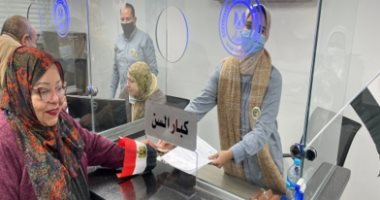 شاهد..المنافذ النموذجية للأحوال المدنية لكبار السن بالمولات