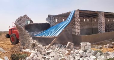 محافظة الجيزة تزيل 87 حالة بناء مخالف على الأراضى الزراعية وأملاك الدولة