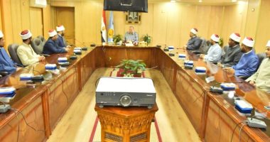 تفاصيل لقاء محافظ أسيوط بالقافلة الدعوية للأزهر الشريف لنشر الفكر الوسطى