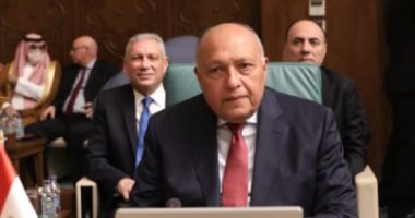 وزير الخارجية باجتماع الجامعة العربية: مصر ترفض شروع إثيوبيا بشكل أحادى فى تشغيل سد النهضة الشهر الماضي.. فلسطين قضية العرب المركزية.. يجب خروج القوات الأجنبية والمرتزقة والمقاتلين الأجانب من ليبيا بدون استثناء