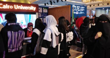 جامعة القاهرة تشارك بفعاليات الملتقى الدولى للجامعات والمنح والتدريب.. صور