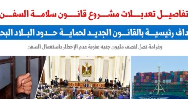 تفاصيل تعديلات مشروع قانون سلامة السفن.. نقلا عن "برلماني" 