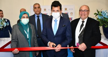 وزير الشباب والرياضة يفتتح جناح وزارة الشباب والرياضة بمعرض كافكس 2022