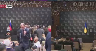 مؤتمران صحفيان منفصلان لوزيرا خارجية روسيا وأوكرانيا 