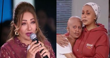 ليلى علوى تتأثر بأداء مشهد تمثيلى لمتسابقتين فى برنامج الدوم