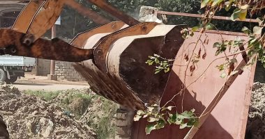 إزالة 346 حالة تعدى على أملاك الدولة والأرض الزراعية فى بنى سويف.. صور