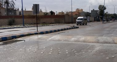 أمطار خفيفة على مدينتى مغاغة وبنى مزار بالطريق الصحراوى بالمنيا