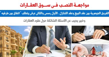 الفروق الجوهرية بين عقد البيع وعقد التنازل.. نقلا عن "برلمانى"
