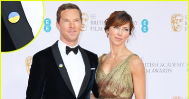 بيندكت كامبرباتش وكاترينا بالفى وستيفن جراهام ونورمان يدعمون أوكرانيا بحفل الـ BAFTA