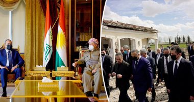 مصطفى الكاظمى فى قلب أربيل دعما لكردستان .. رئيس وزراء العراق يتفقد الموقع الذى تعرض للقصف الصاروخى.. ويؤكد: لن نسمح بتحول بلادنا إلى ساحة لتصفية الحسابات الخارجية.. وماضون فى تقوية سيادة الدولة العراقية