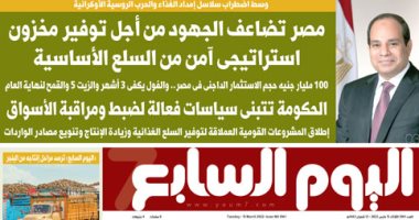 اليوم السابع: مصر تضاعف الجهود من أجل توفير مخزون استراتيجى آمن من السلع