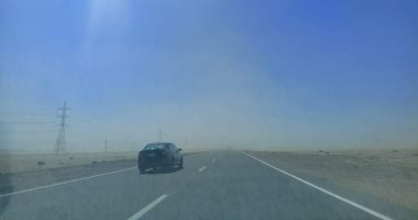 عاصفة رملية شديدة تضرب محافظة البحر الأحمر ..صور