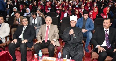 أسامة الأزهرى ضيف الندوة الثالثة لمبادرة "الجمهورية الجديدة" بجامعة القناة ..صور