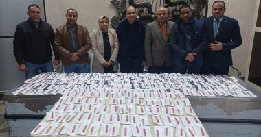 جمارك مطار سوهاج تحبط تهريب 265 دباسة لـ"تكميم المعدة".. صور
