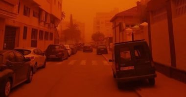 عاصفة ترابية ضخمة تضرب إسبانيا وفرنسا والبرتغال