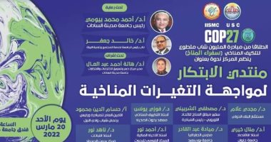 جامعة السادات تنظم منتدى الابتكار لمواجهة التغيرات المناخية استعدادا لـ COP27