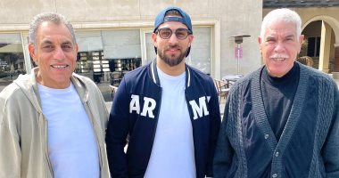 صورة عظمة.. ظهور نادر للمعلم حسن شحاتة برفقة حمادة صدقى وأحمد دويدار 