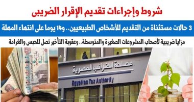 شروط وإجراءات تقديم الإقرار الضريبى قبل انتهاء المهلة.. نقلا عن "برلمانى" 