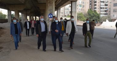 محافظ الجيزة يعاين مسار التحويلات بعد غلق طريق مصر إسكندرية الصحراوى