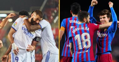 لا صوت يعلو فوق كلاسيكو الأرض.. ريال مدريد يستضيف برشلونة فى قمة الدورى الإسبانى على البرنابيو.. الملكى يبحث عن انتصار جديد للاقتراب أكثر من اللقب.. والبارسا يأمل فى مواصلة سجل اللاهزيمة الرائع تحت قيادة تشافى