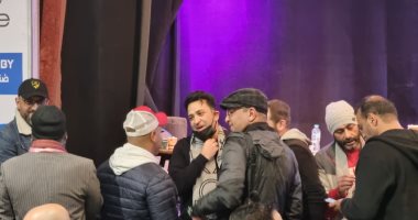 الشعراء الشباب يدلون بأصواتهم فى انتخابات جمعية المؤلفين والملحنين 
