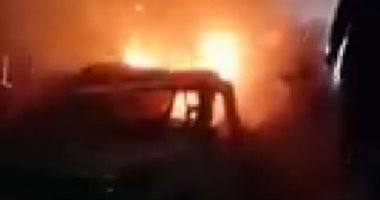 إصابة 10 أشخاص إثر انقلاب ميكروباص بالمحور المركزى بالجيزة