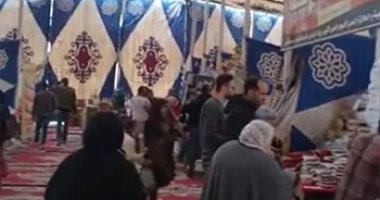 كيلو السكر بـ10 والمكرونة بـ11 واللحمة بـ90 جنيها بمعرض أهلا رمضان بالمنوفية