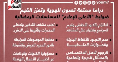 دراما ممتعة تصون الهوية وتعزز القيم.. ضوابط "الأعلى للإعلام" لمسلسلات رمضان (إنفوجراف)