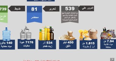 ضبط 81 مخالفة تلاعب فى أسعار السلع واحتكار المنتجات.. إنفوجراف