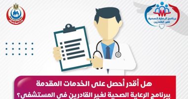 هل أستطيع الحصول على خدمات الرعاية الصحية لغير القادرين بالمستشفى؟ الصحة تجيب