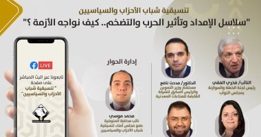 بدء حوار تنسيقية شباب الأحزاب للنقاش حول تأثير "الحرب" على أسعار السلع
