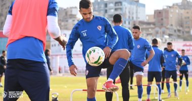 تقسيمة قوية للاعبى الزمالك فى ختام التدريب