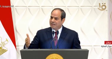 الرئيس السيسي: "المرأة سبب أصيل فى حالة النجاح اللى بنعيشها"
