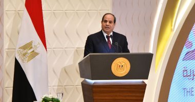 الرئيس السيسى: مفيش مشكلة فى أى سلعة أساسية.. كل حاجتنا موجودة وزيادة