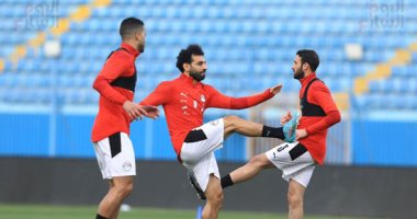 منتخب مصر يؤدي مرانه الجماعي فى ثالث أيام المعسكر المغلق استعدادا للسنغال.. صور