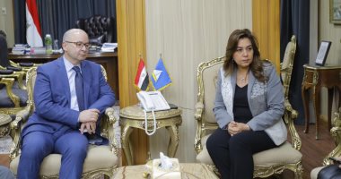 محافظ دمياط تستقبل السفير الكندى ووفد منظمة العمل الدولية وشركة ميثانكس