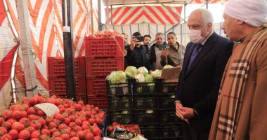 محافظ الجيزة يفتتح أول منافذ لبيع الخضار والفاكهة بالتجزئة بسعر الجملة