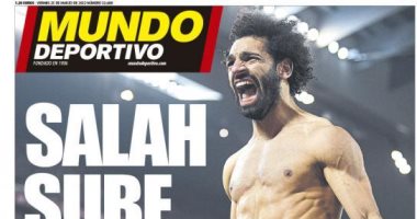 انتقال محمد صلاح من ليفربول إلى برشلونة يتصدر غلاف "موندو ديبورتيفو"