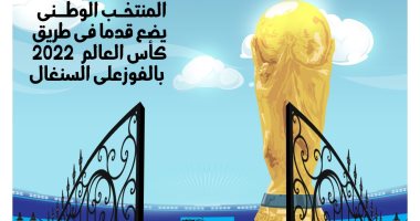 المنتخب يضع قدما بمونديال 2022.. في كاريكاتير اليوم السابع