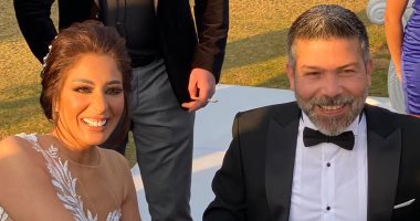 عقد قران ياسر فرج والمذيعة هبة الهوارى بحضور هانى رمزى ولقاء سويدان.. صور